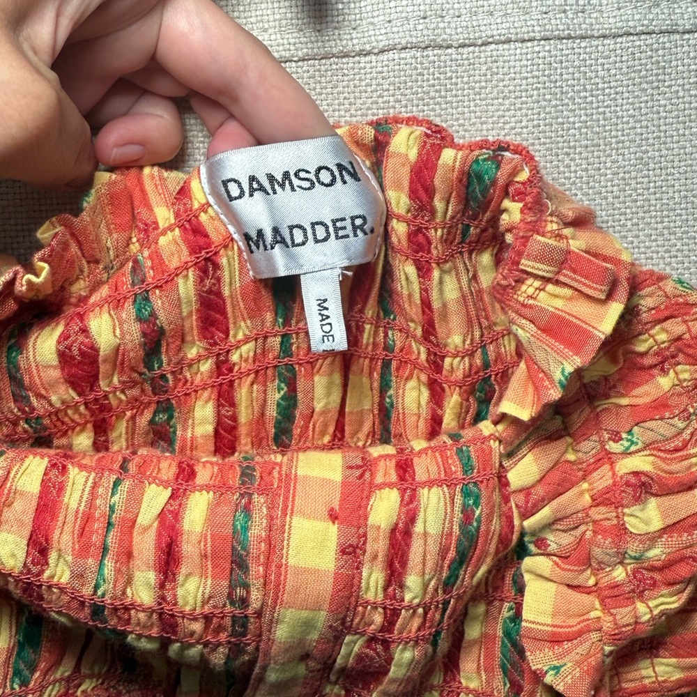 Damson Madder Grace Squareneck Midi Dress US Size 8 - Picture 6 of 10